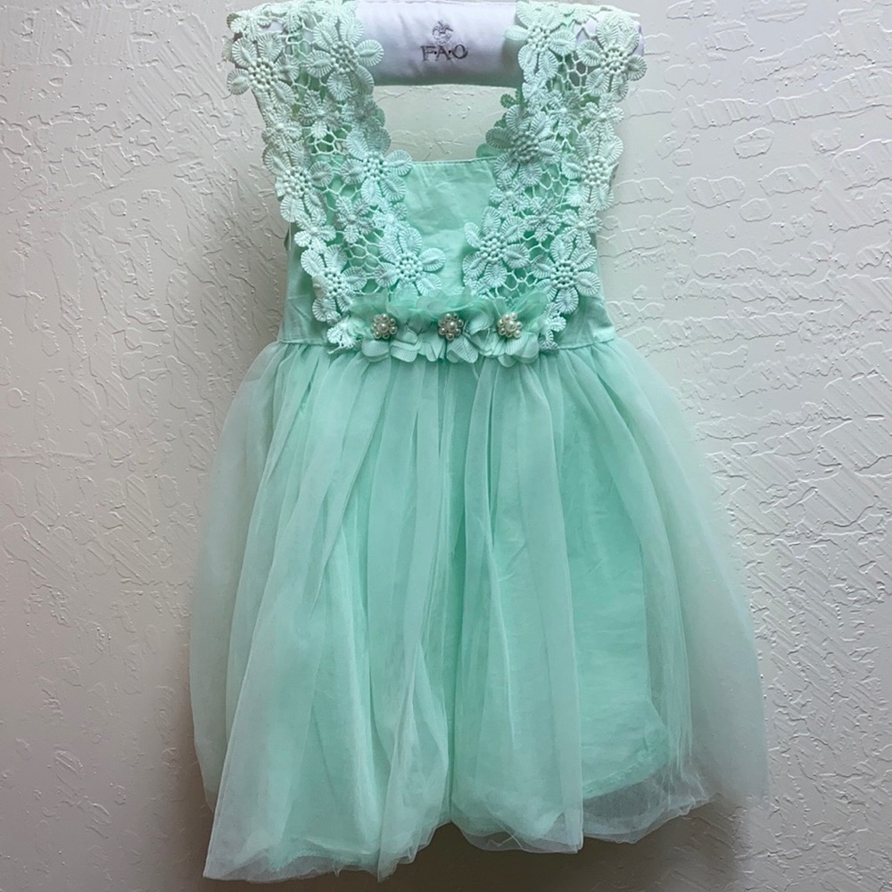 Mint Princess Fairy Dress Size 3/4
